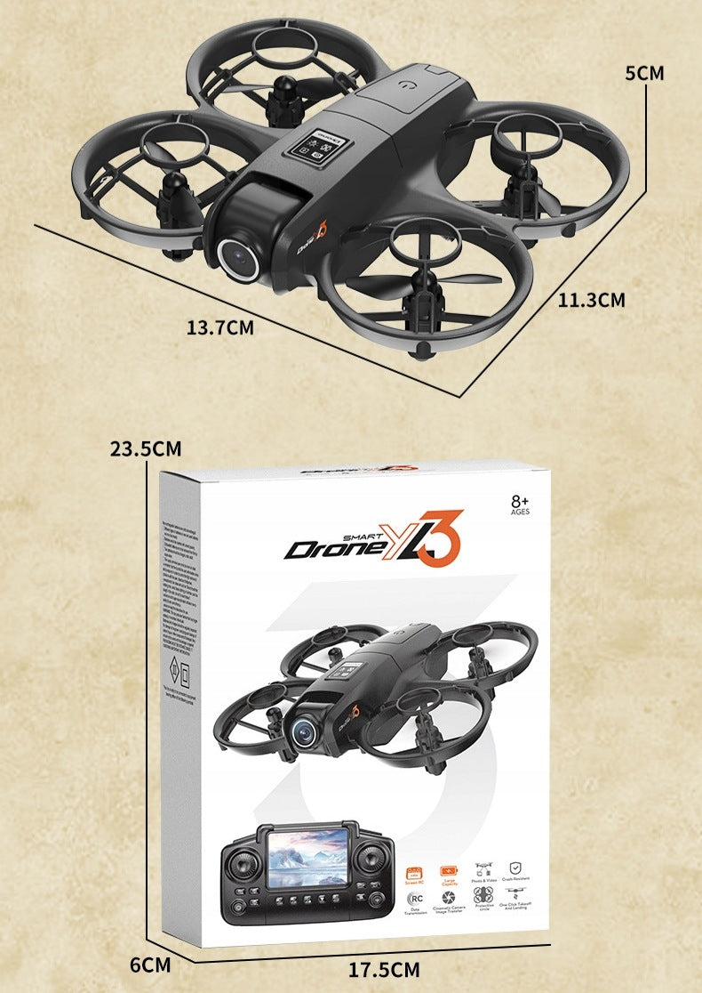 Drone Brushless HD Camera Obstacle Avoidance Remote Control with Screen 3 Batteries Manufacturer code PDD