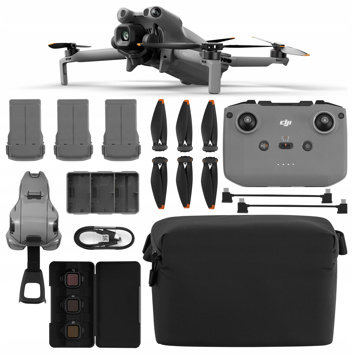 Drone DJI Mini 5 Pro Fly More Combo DJI RC-N3 10000 m 2788 mAh