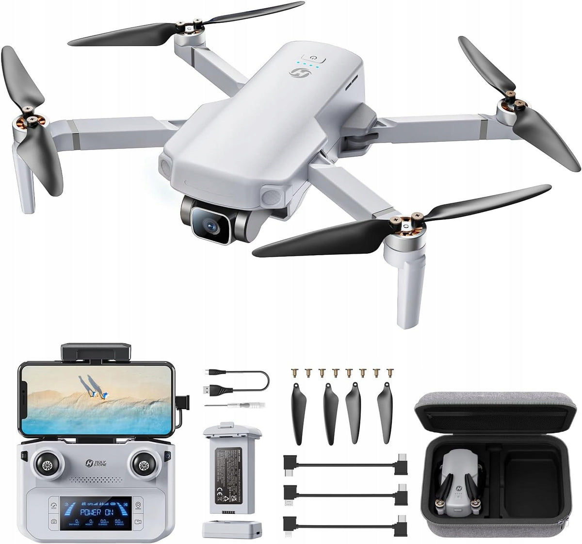 Drone Holy Stone HS360E 4K EIS GPS Camera Case Long Range Brushless