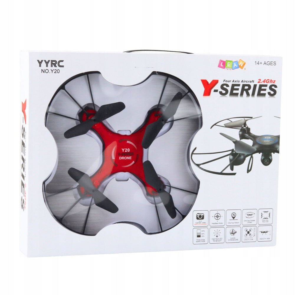 Drone Y20 UFO RC Remote Controlled Red – Lights, 360° Rotation Manufacturer code X26