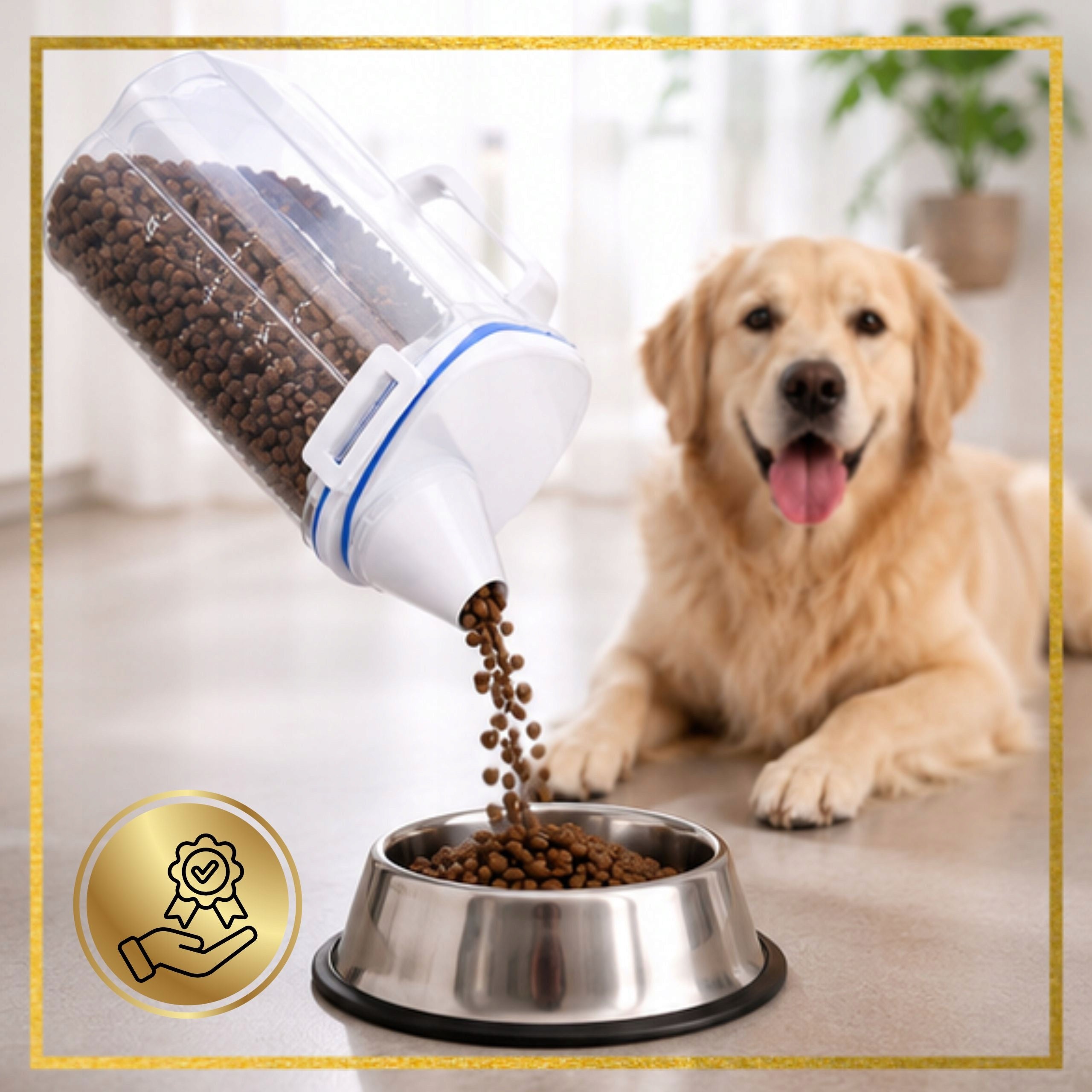 Dry Food Container 2 L Food Storage Bowl Lockable +Measure Packaging status original