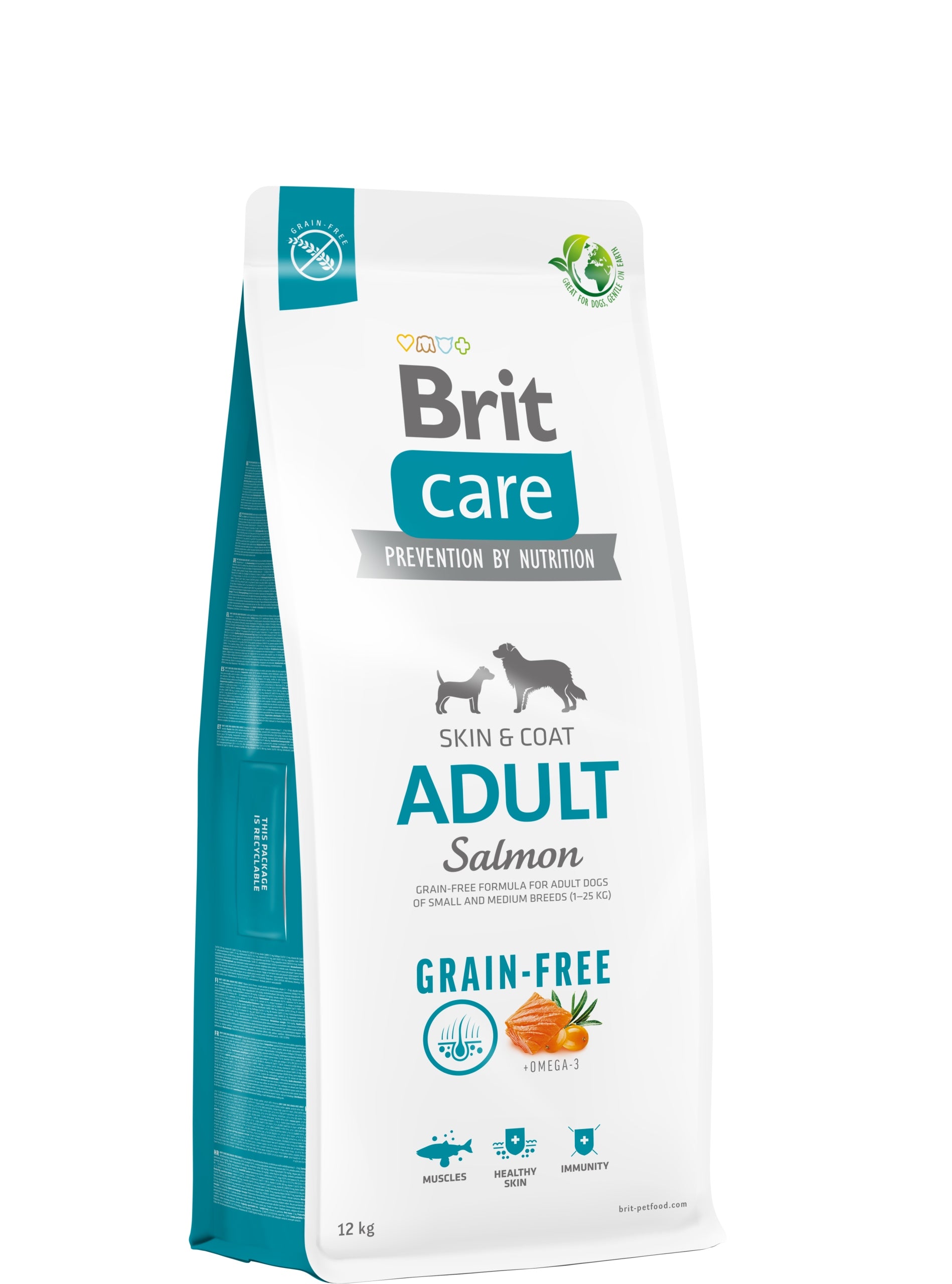 Dry dog food Brit Care Dog Grain-Free Adult, salmon and potatoes 12 kg Brand Brit