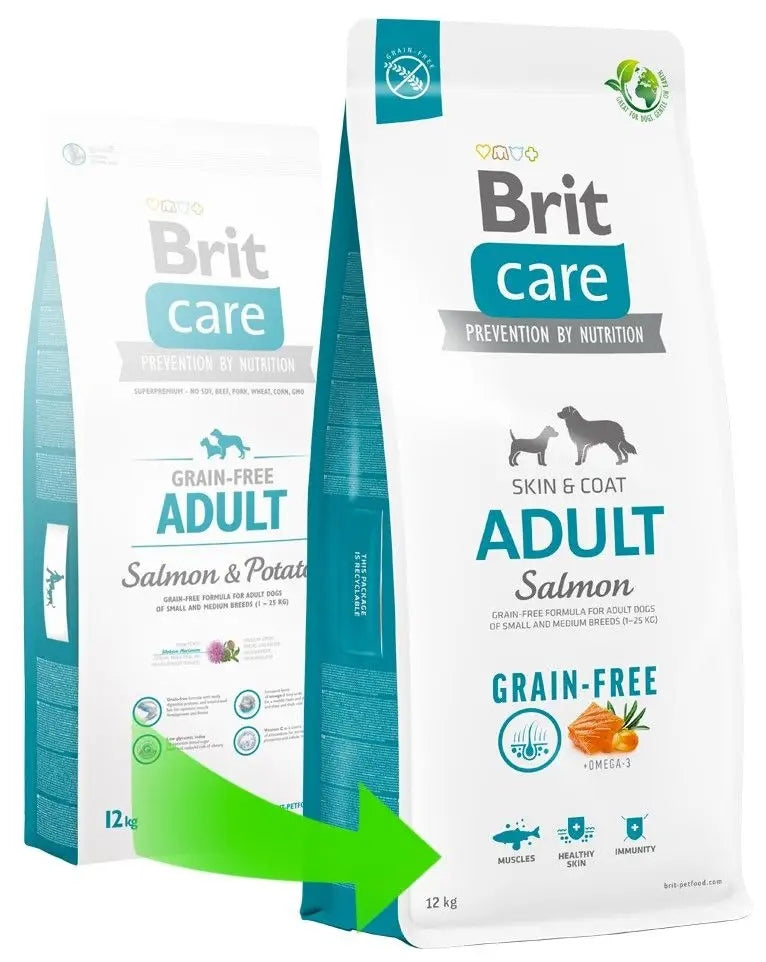 Dry dog food Brit Care Dog Grain-Free Adult, salmon and potatoes 12 kg Manufacturer code 100-172198-m