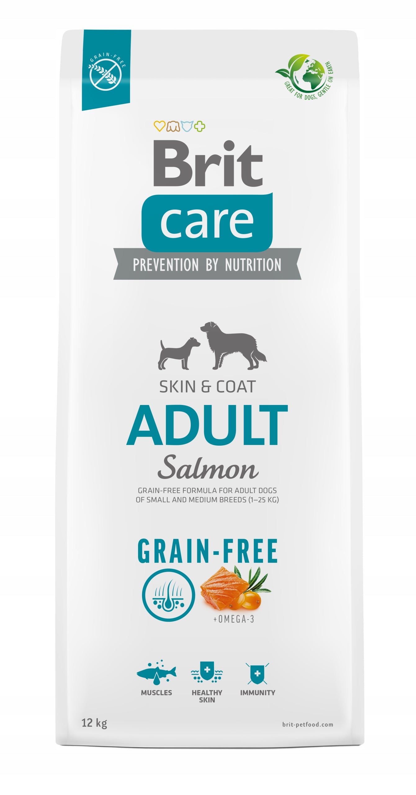 Dry dog food Brit Care Dog Grain-Free Adult, salmon and potatoes 12 kg