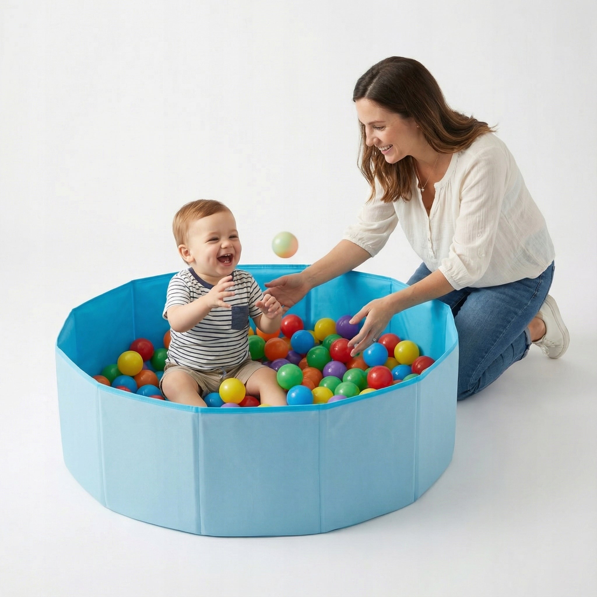 Dry pool folding playpen blue For Children Selonis BS-100X empty EAN (GTIN) 5902687441716