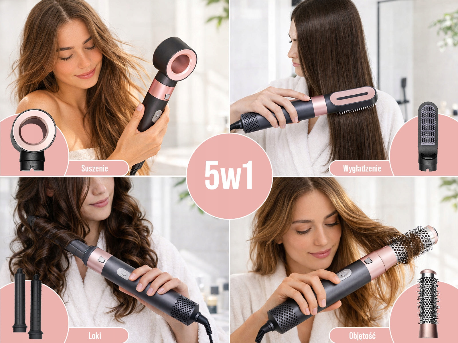 Dryer Curler Inverter Adjustable Cold Breathing Ionization Waves Curls Packaging status original