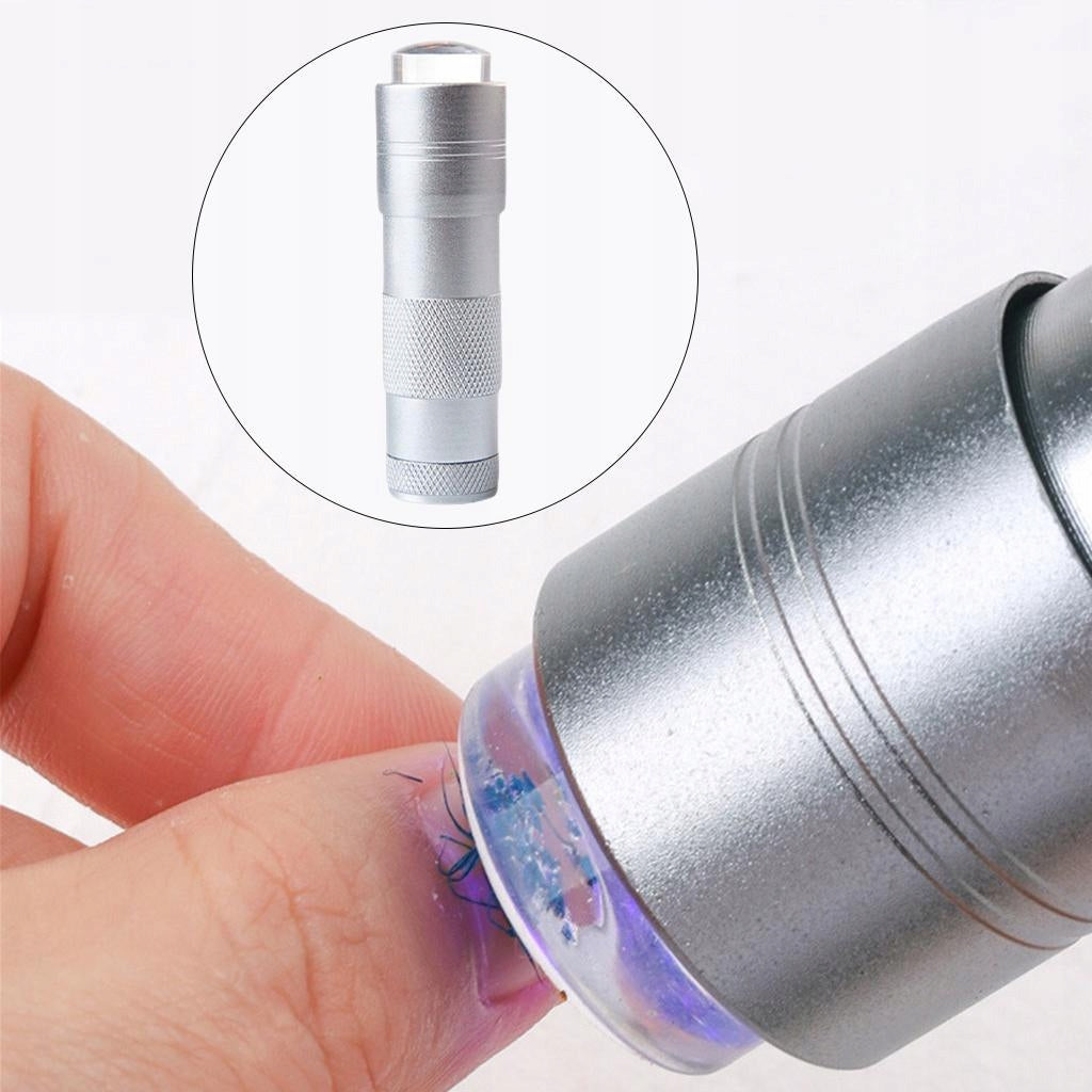 Dryer Lamp, with Stamper, LED Flashlight Lamp with 2 LED Lights, Curing