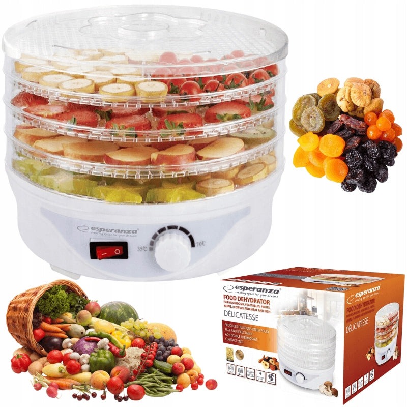 Dryer for mushrooms and fruits of fish vegetables large ESPERANZA ENERGY-EFFICIENT