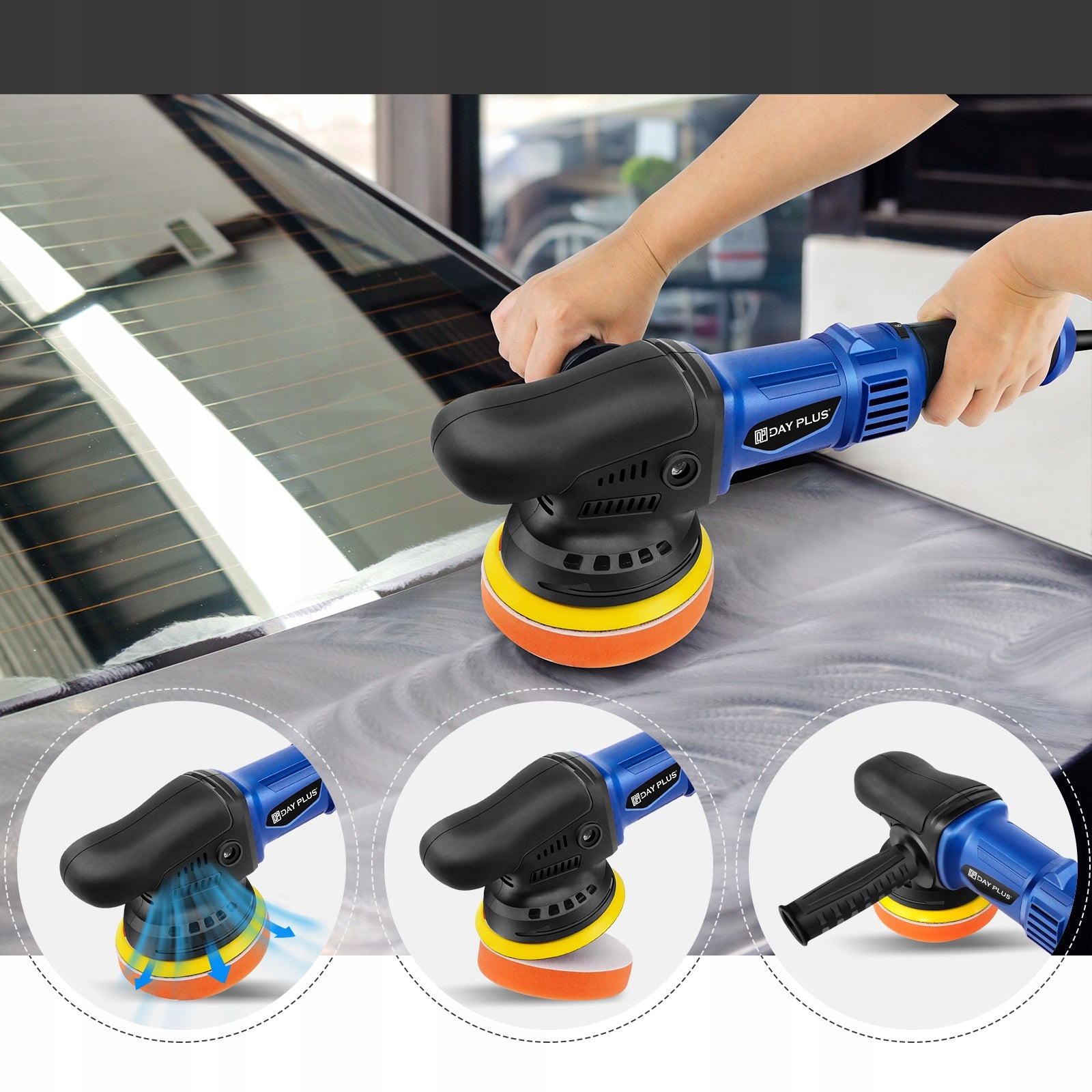 Dual Action Car Polisher 920W Random Orbital Polisher Waxing Machine EAN (GTIN) 721703681944