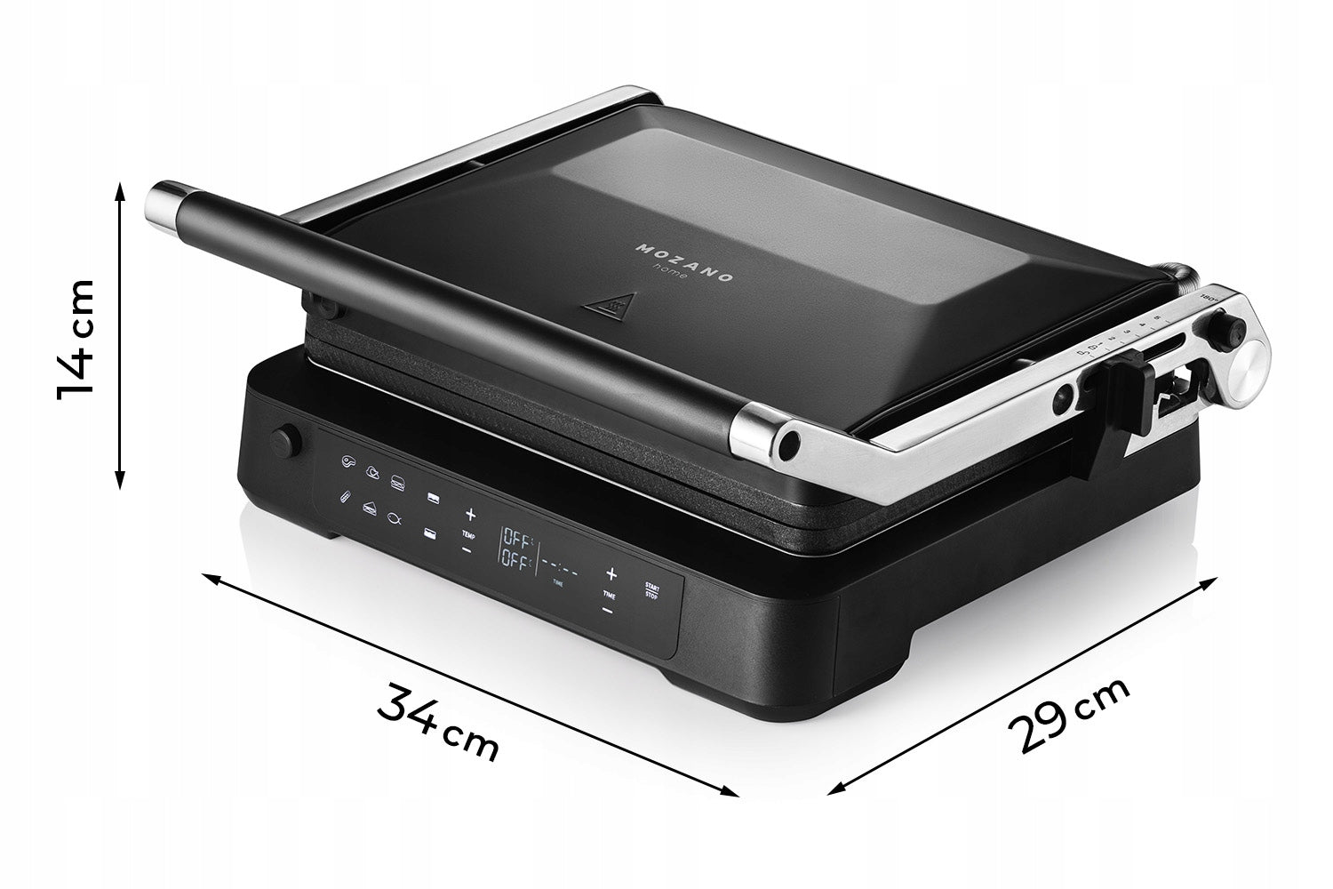 Dual Cook BBQ Folding Electric Grill, panini 2000 W Power 2000 W