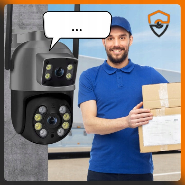 Dual Outdoor Camera Wifi Rotating 10 MP UHD 4K ZOOM MOTION TRACKING EAN (GTIN) 5904384406784