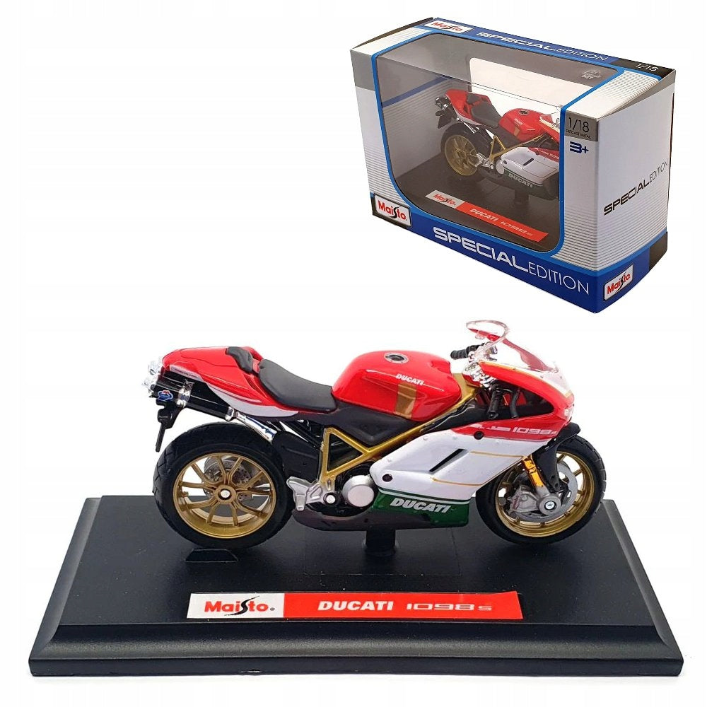 Ducati 1098S motorcycle model scale 1:18 Maisto
