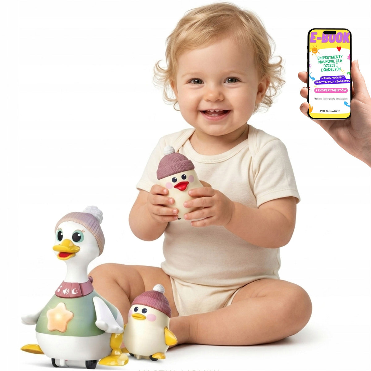 Duck Monika with Toddlers Interactive Toy Dumel + E-BOOK