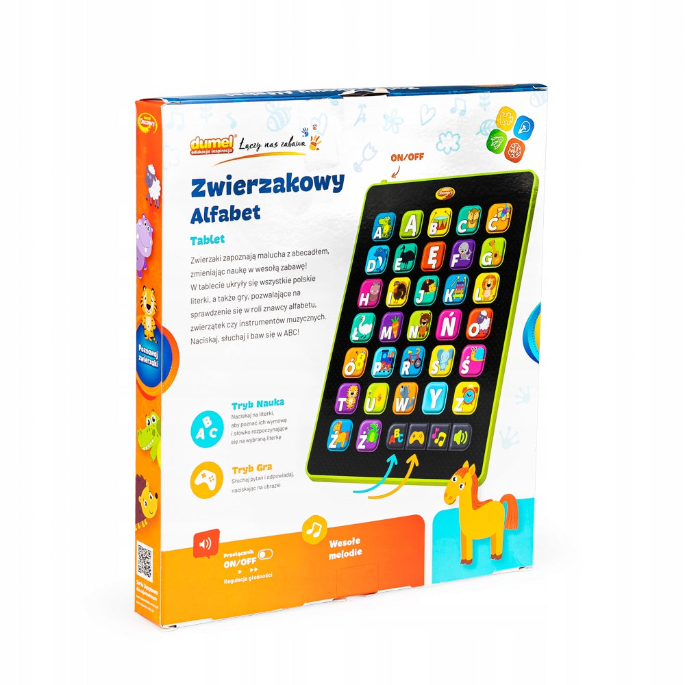 Dumel Discovery Tablet Animal Alphabet DG83112 educational PL 3+ Brand Dumel