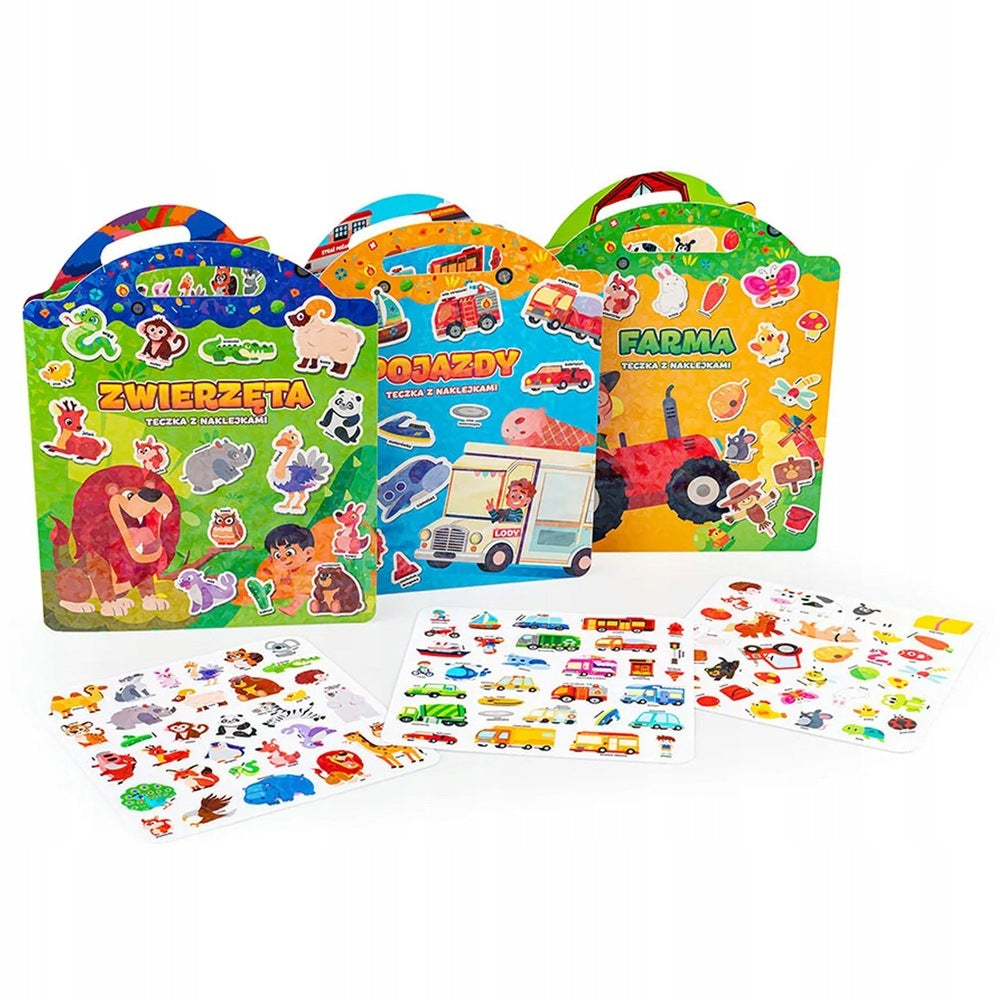Dumel Reusable Sticker File Farm Vehicles Animals