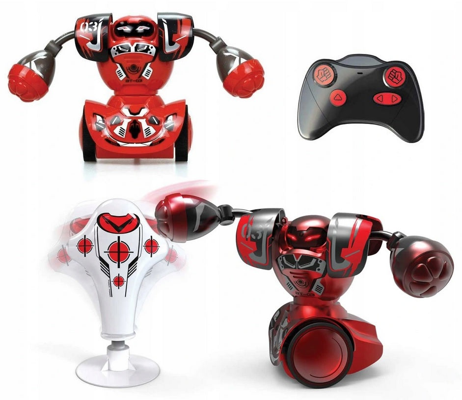 Dumel Silverlit Robo Kombat Robot Training Remote Controlled Motorcycle RED