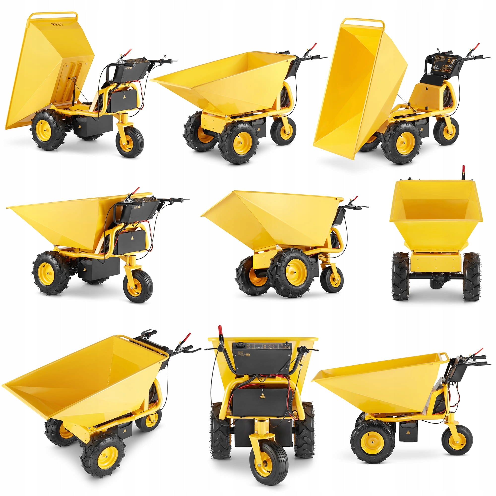 Dump truck wheelbarrow electric wheelbarrow HIGHER tipper 500kg Packaging status original