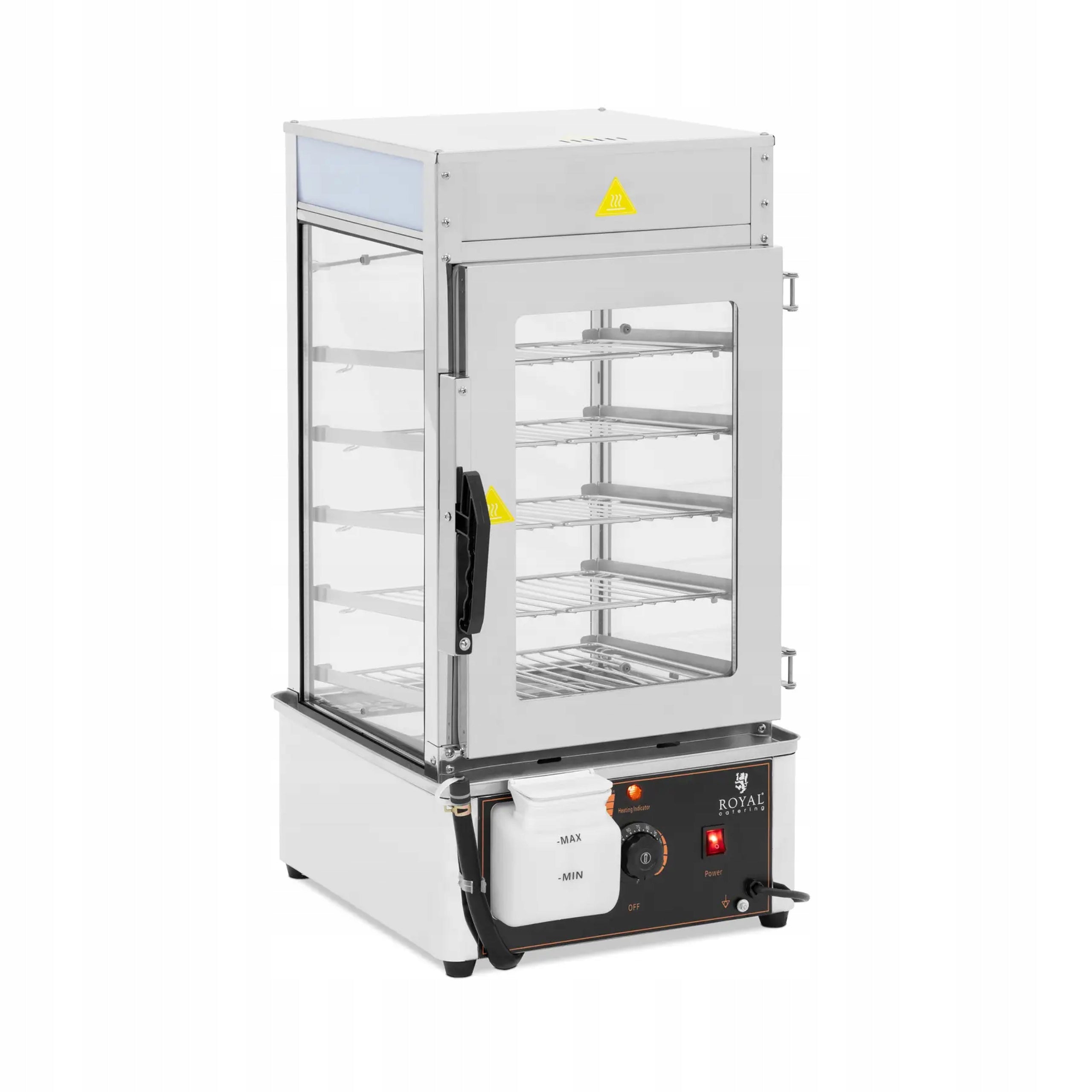 Dumpling steamer heater, heating display cabinet 1250W 5 grates