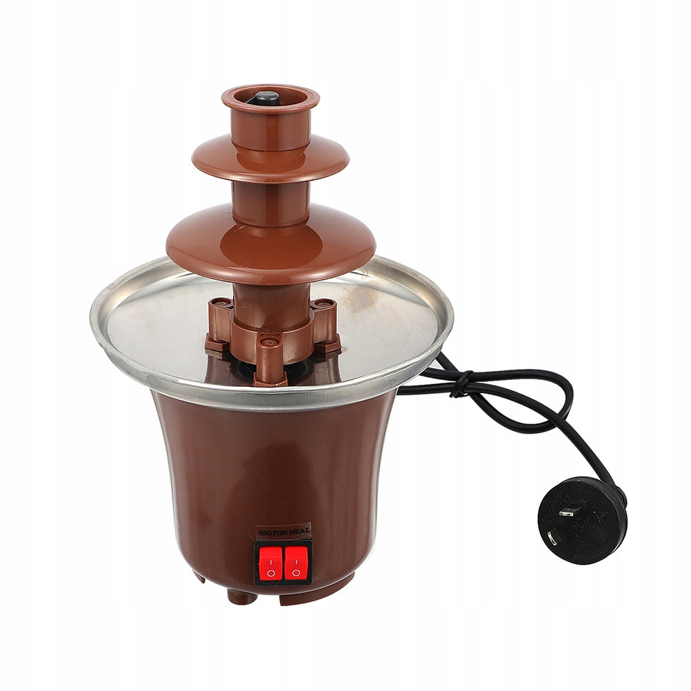 Durable Stainless Steel Chocolate Fondue Fountain with Cascade Dominant color multicolor