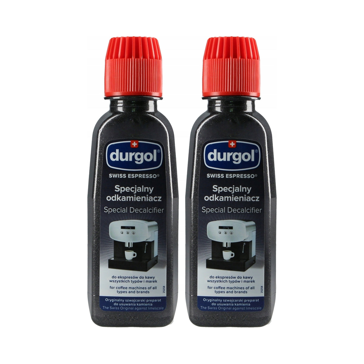 Durgol Swiss Espresso Descaler for Espresso Machine 2x125 ml Original Manufacturer code 7613035630567