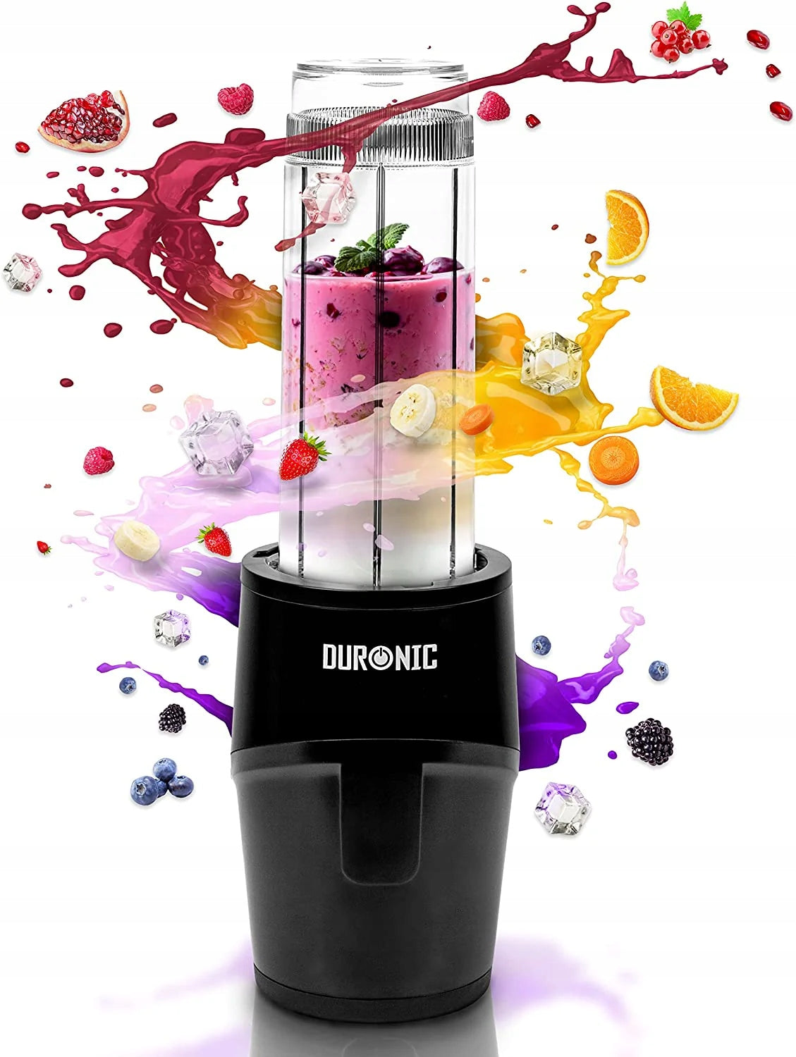Duronic BL510 Mini Personal Blender Cup Blender with Water Bottle 500W