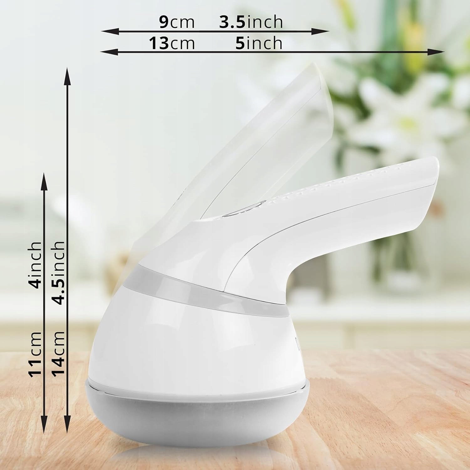 Duronic FS16USB Fabric Shaver Removes USB Pump Lint for Upholstery Clothes Dominant color white