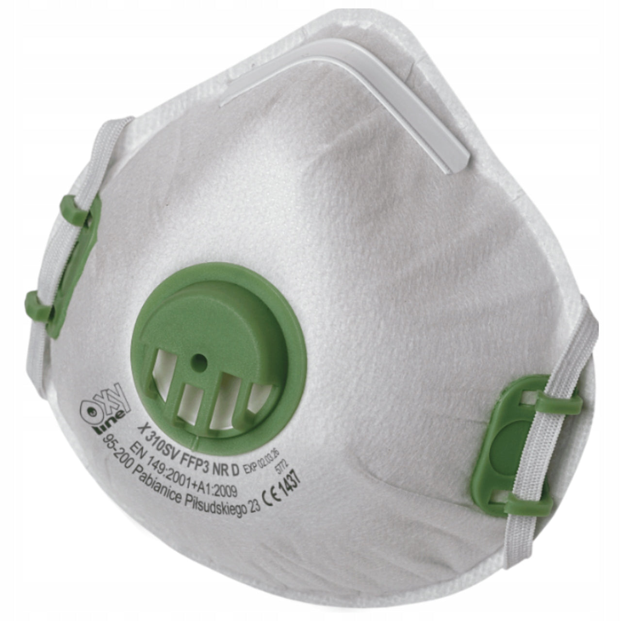 Dust Mask P3 FFP3 Construction , Asbestos , Wool , Industry 5 pieces Manufacturer code X310SVFFP3NRD-014901