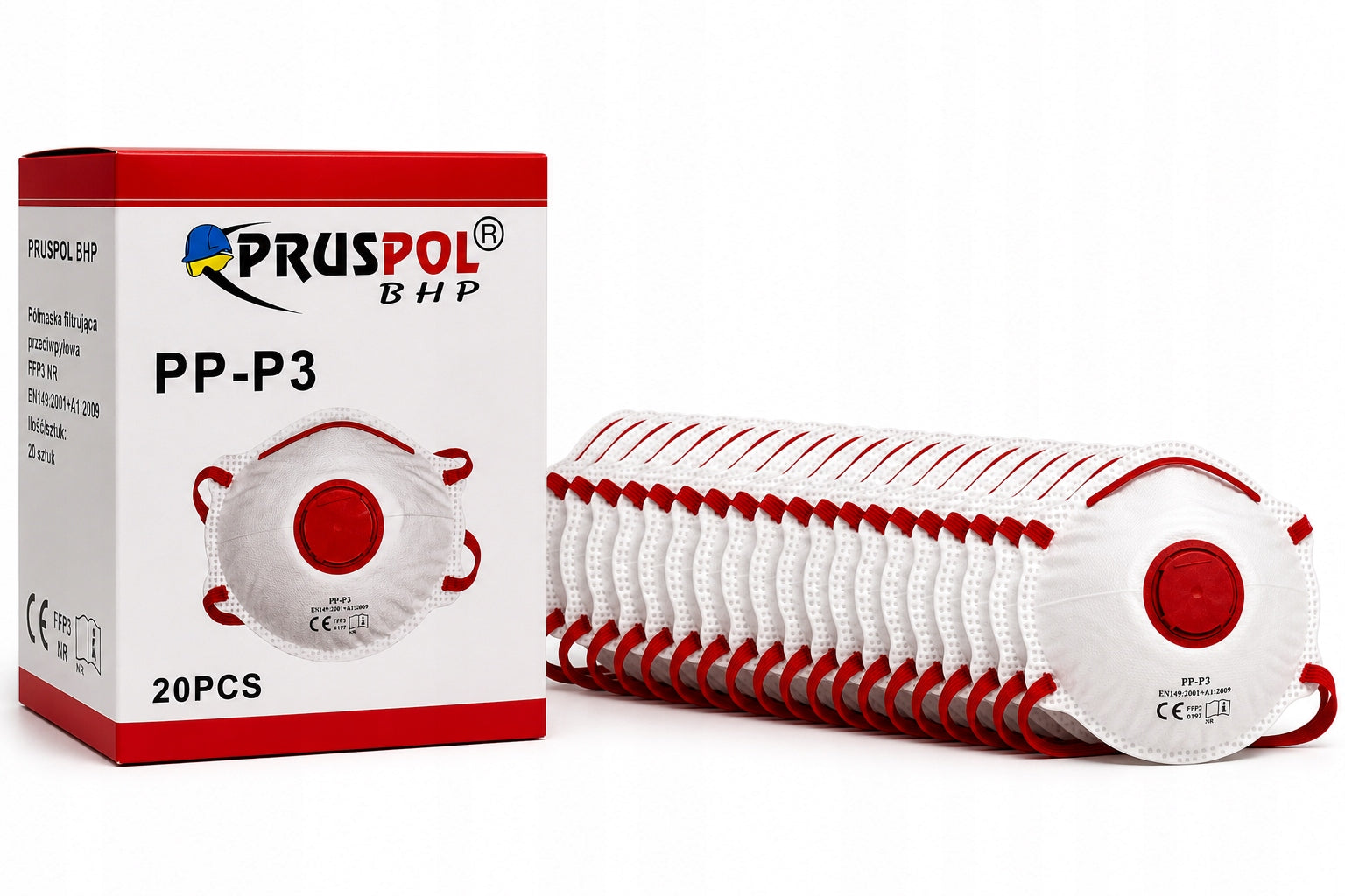 Dust Mask Valve FFP3 P3 Half Mask Certified CE1437