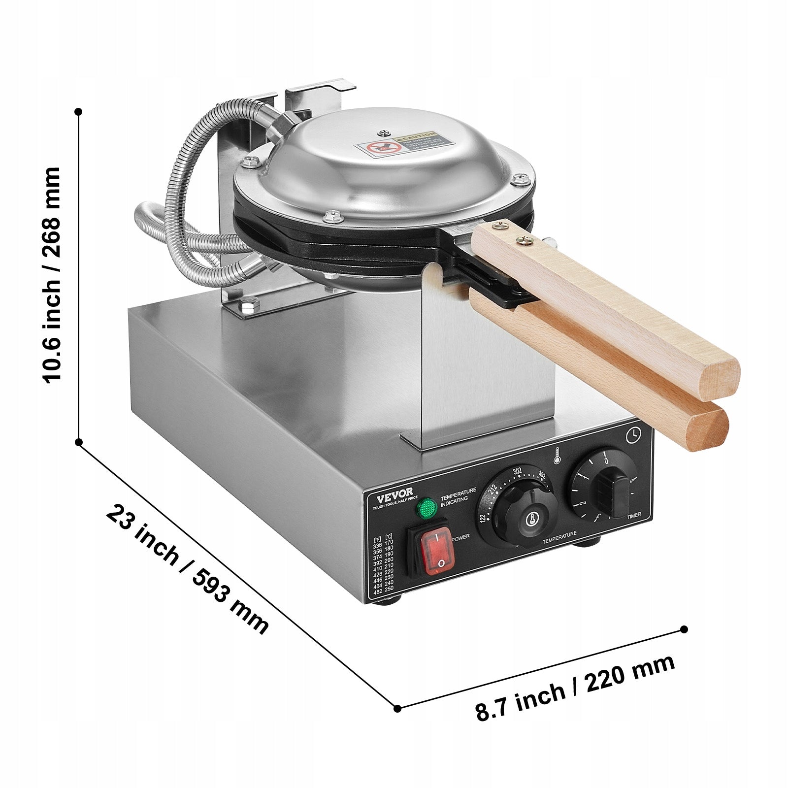 Dutch Pancake Maker 1400W Adjustable Temperature And Time For Restaurant Manufacturer code 197988771159