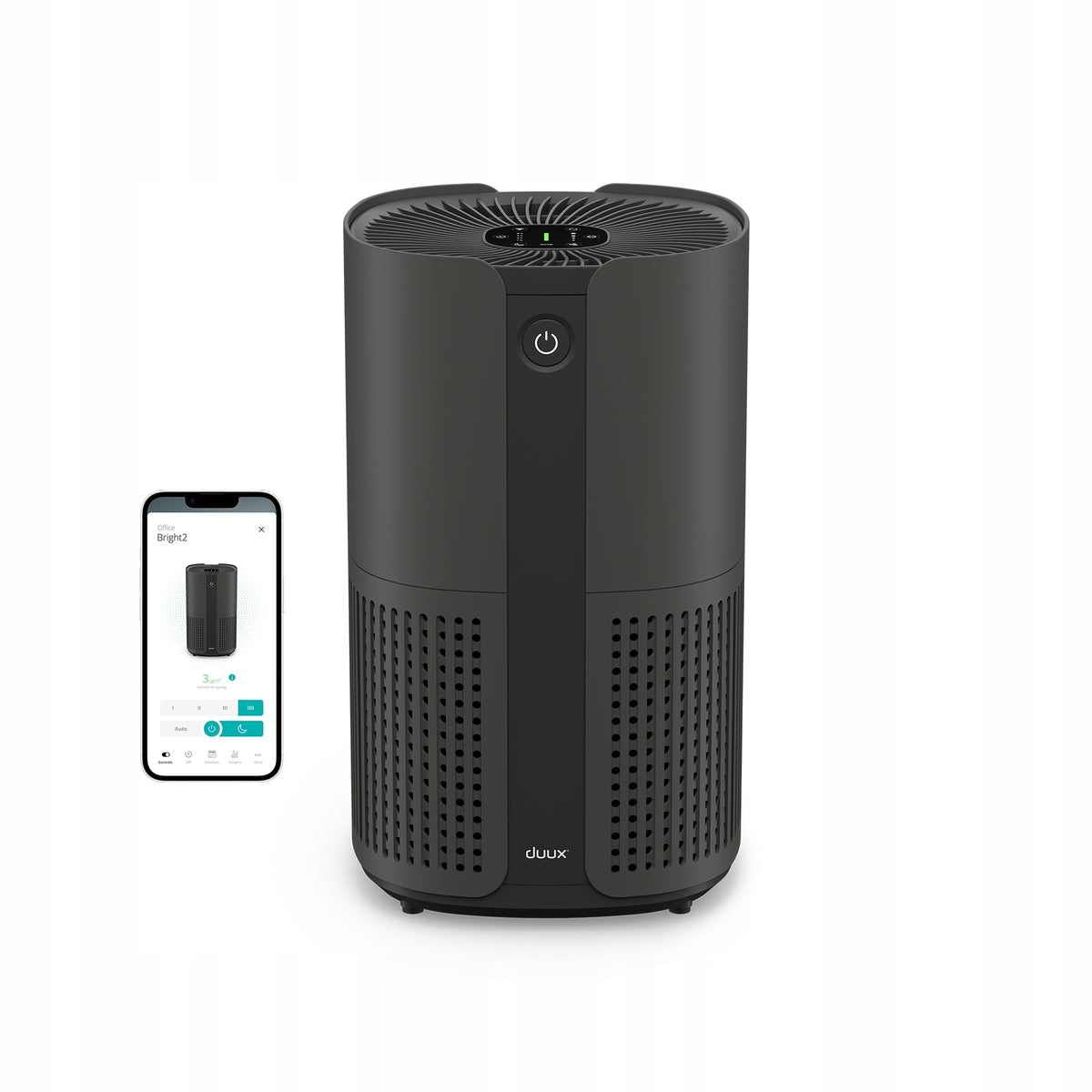 Duux Bright 2 Smart Air Purifier HEPA H13 Ionizer APKA Black Packaging status original