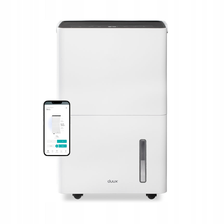 Duux Smart Dehumidifier Bora 20L White WiFi up to 4L Capacity 20L/24h Packaging status original