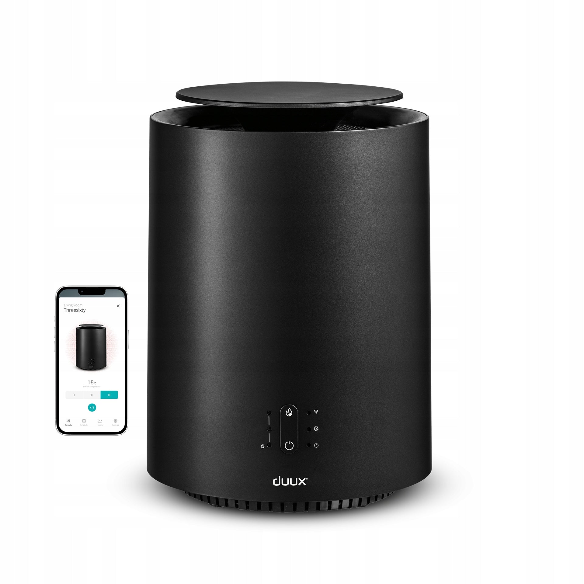 Duux Smart Heater Threesixty 2 Farelka 360° Quiet Black Packaging status original