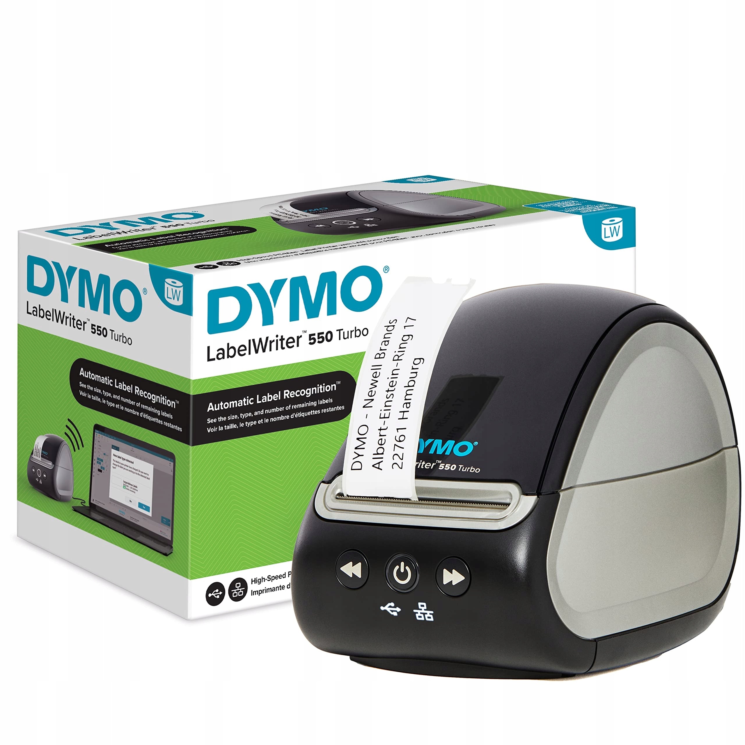 Dymo LabelWriter 550 Turbo Usb Lan 2112723 Thermal Label Printer