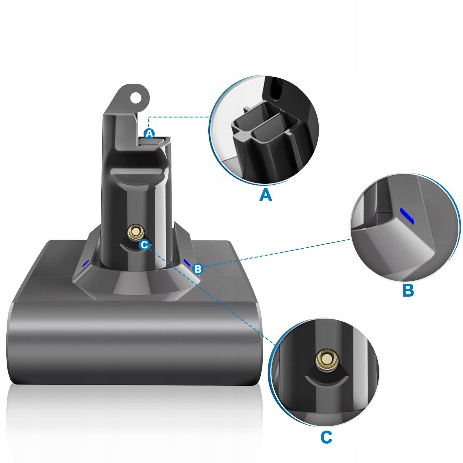 Dyson V6 Battery 6000Mah Battery Packaging status original