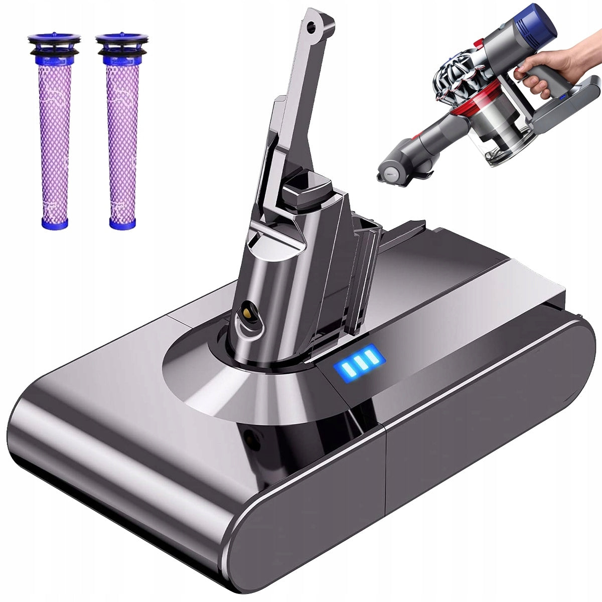 Dyson V8 Battery 6000Mah Battery