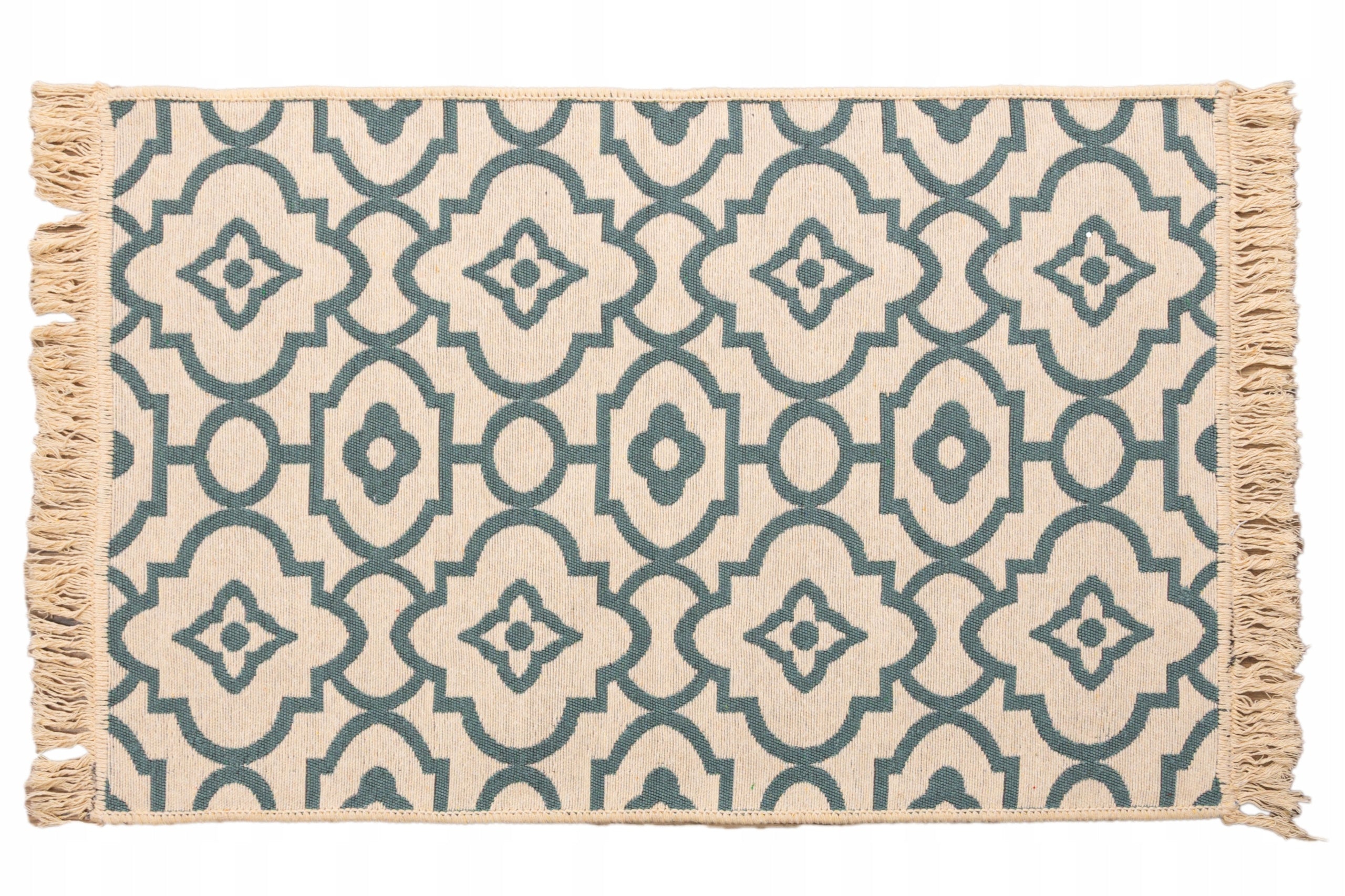 Dywan tkany płasko Green-Flower double-sided rug 120 x 180 cm Brand no brand
