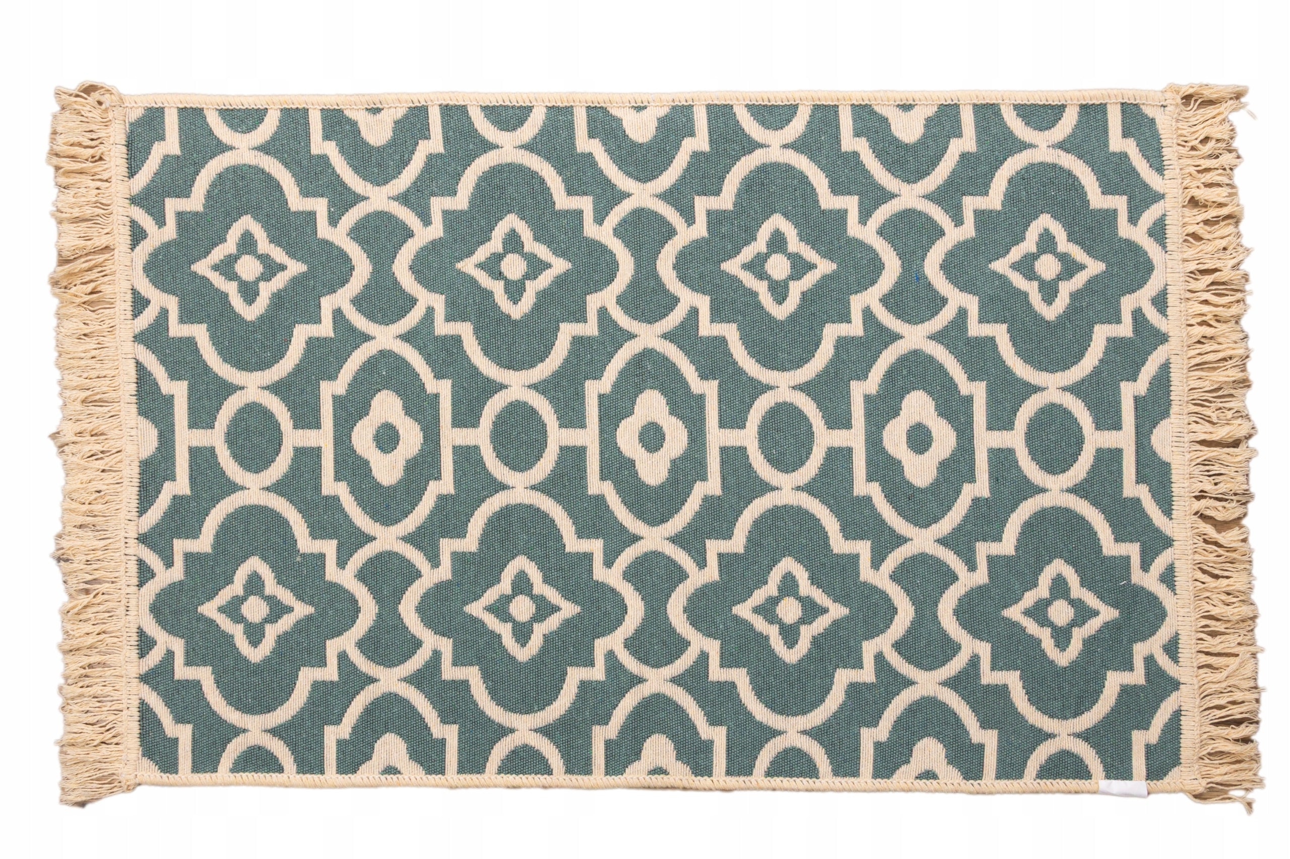 Dywan tkany płasko Green-Flower double-sided rug 120 x 180 cm Manufacturer code 504816 chodnik z frędzlami