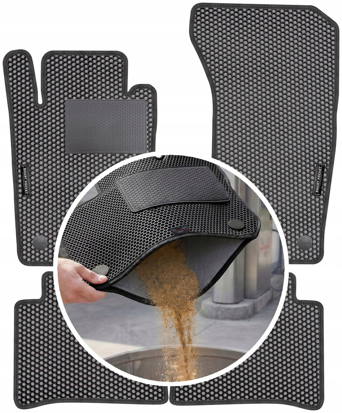 E-Class W211 4MATIC 2002-2009 EVA SMART POCKET rugs Packaging status original