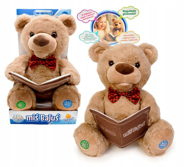 E- Edu Bear Bajus interactive stuffed animal telling fairy tales for children 0+ Kid's age 0＋