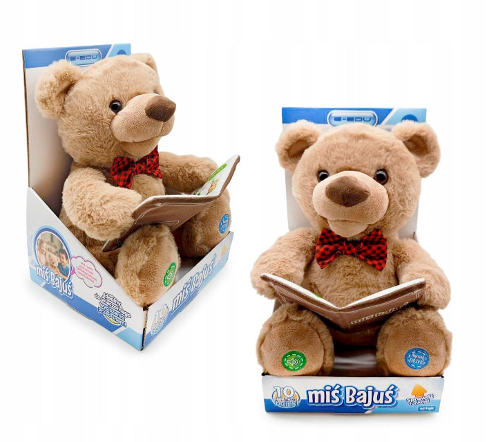 E- Edu Bear Bajus interactive stuffed animal telling fairy tales for children 0+