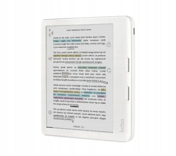 E-book reader Kobo Libra Colour 7" 32GB WiFi Bluetooth White Packaging status original