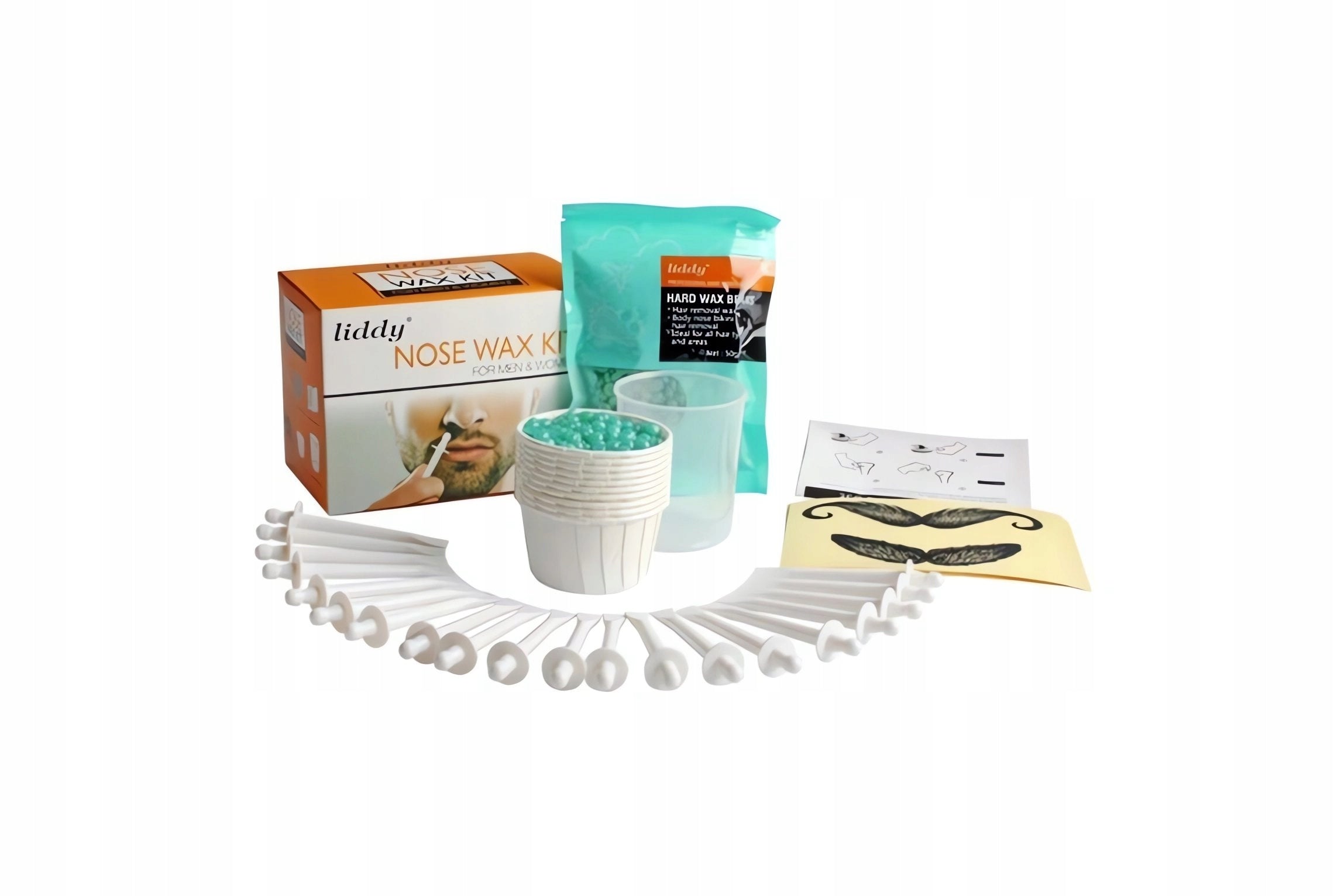 EAR NOSE WAX SET FOR WOMEN MEN SPATULA APPLICATORS