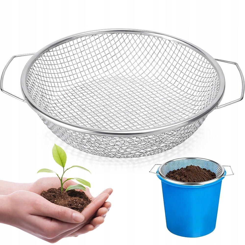 EARTH GARDEN SIEVE DIAMETER 30CM FITS 5 GALLON BUCKET IN GARDEN