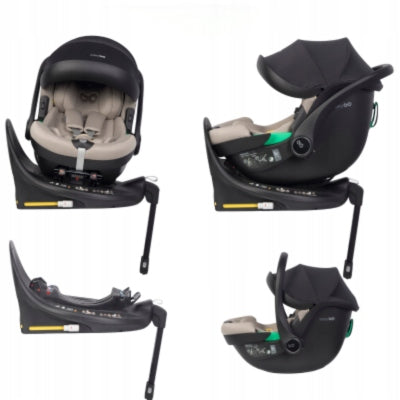 EASYGO BUZ PRO TAUPE CAR SEAT WITH ISOFIX BASE FROM 40 TO 87 CM