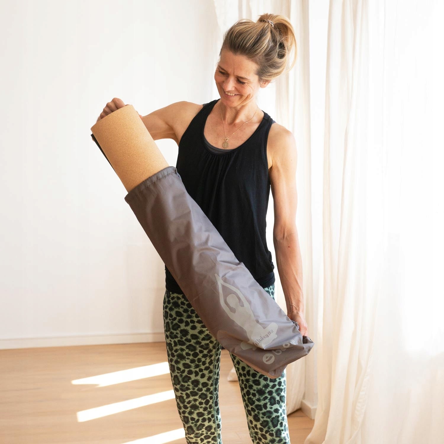 EAZY BAG Polyester Yoga Mat Cover Light Blue