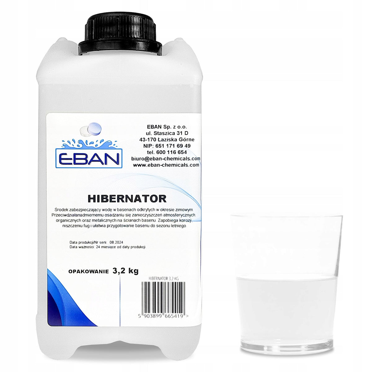 EBAN Hibernator PREPARATION for Swimming Pool for WINTER anti-algae anti-caking 3,2kg Packaging status original