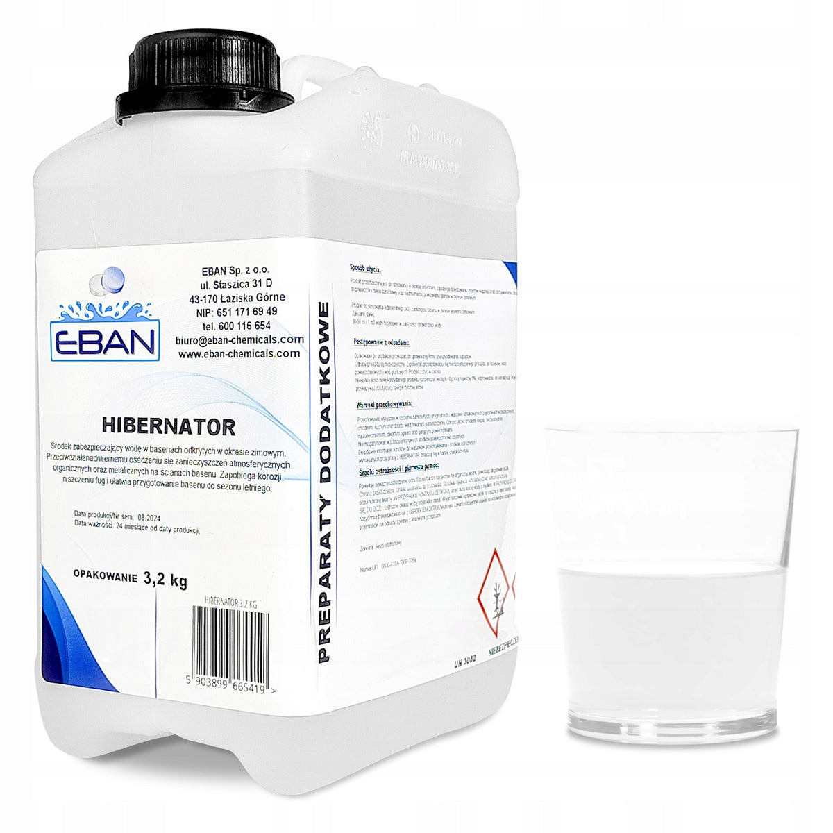 EBAN Hibernator PREPARATION for Swimming Pool for WINTER anti-algae anti-caking 3,2kg