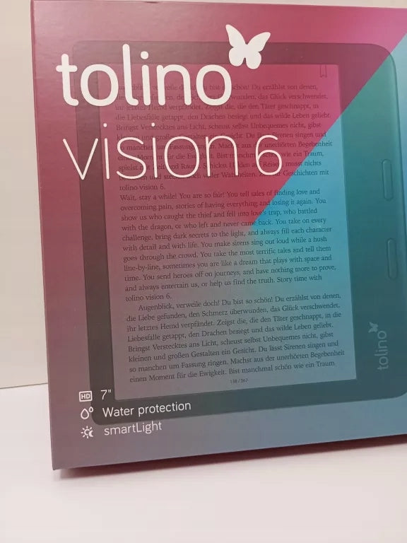 EBOOK READER TOLINO VISION 6 17.8 CM (7 INCH) BLACK Manufacturer code vision6