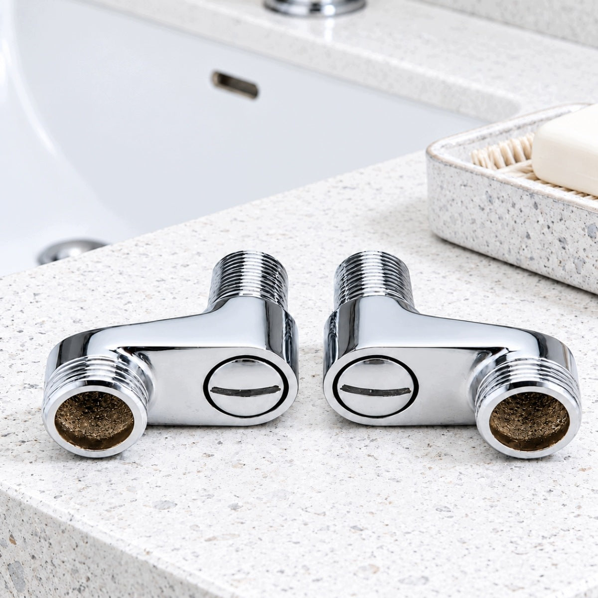 ECCENTRIC CAM FOR WALL FAUCET ECCENTRIC FITTING 1/2"X3/4" 2 PIECES Packaging status original