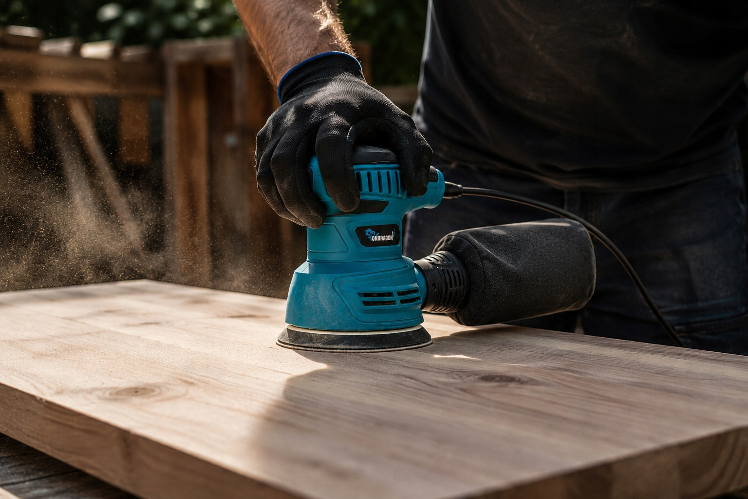 ECCENTRIC OSCILLATING GRINDER FOR METAL WOOD WITH ADJUSTMENT 125mm 1400W Kind eccentric sander